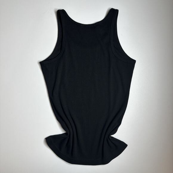 Vintage Y2K Le Paco Rebel Queen Skull Tank Top Rhinestone Goth Biker M Mcbling - Picture 4 of 8